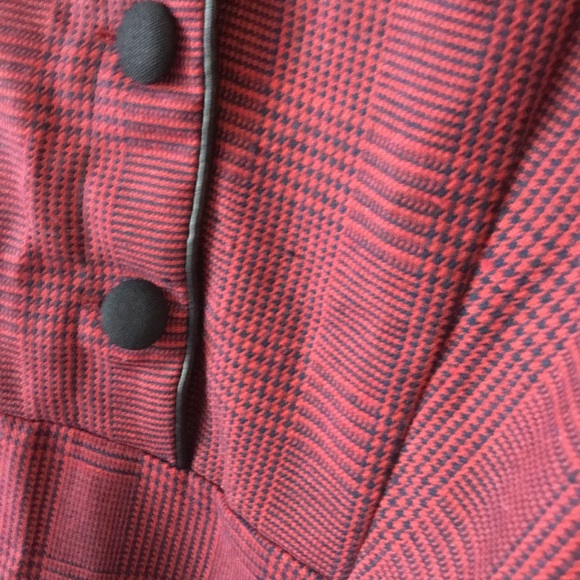 NWT Rosegal Red Houndstooth Midi Dress Plus Size - Picture 8 of 8